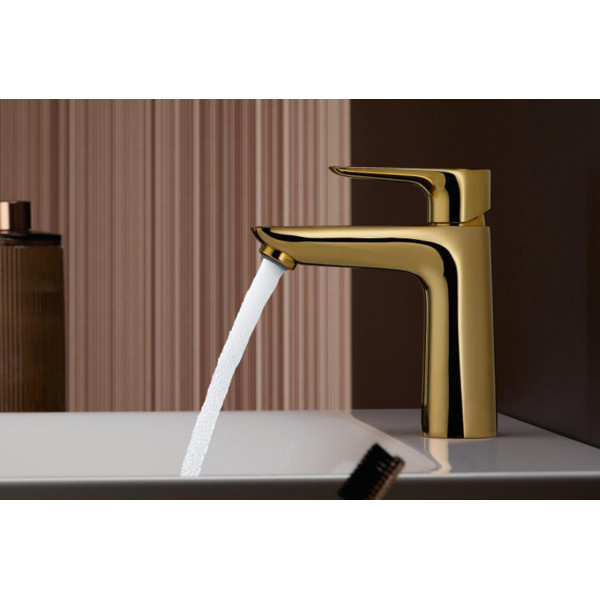 Змішувач для умивальника Hansgrohe Talis E 110 для умивальника, без донного клапана, золотий (71712990)