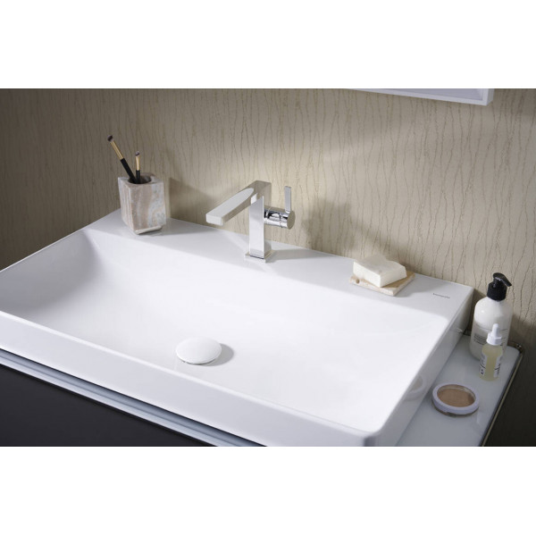 Смеситель для умывальника Hansgrohe Tecturis E 110 Fine CoolStart EcoSmart+ для умывальника без донного клапана, хром (73021000)