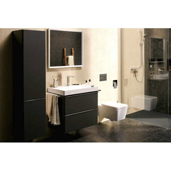 Смеситель для умывальника Hansgrohe Tecturis E 150 CoolStart EcoSmart+ на 2 отверстия, хром (73053000)