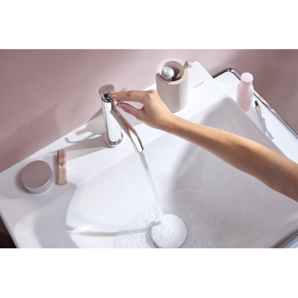 Смеситель для умывальника Hansgrohe Tecturis S 110 CoolStart для умывальника без донного клапана, хром (73312000)