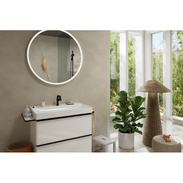 Смеситель для умывальника Hansgrohe Tecturis S 110 Fine CoolStart, черный (73320670)