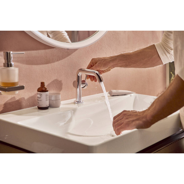 Смеситель для умывальника Hansgrohe Tecturis S 110 Fine CoolStart для умывальника без донного клапана, хром (73321000)