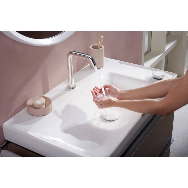 Змішувач для умивальника Hansgrohe Tecturis S 150 CoolStart на 2 отвори, хром (73353000)