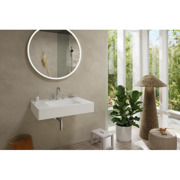 Смеситель для умывальника Hansgrohe Tecturis S 150 Ecosmart+ push open для умывальника на 3 отверстия, хром (73330000)