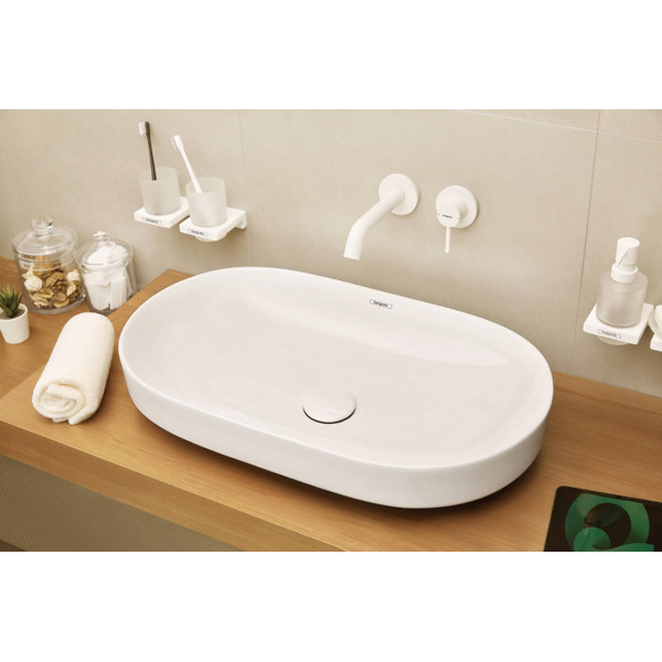 Змішувач для умивальника Hansgrohe Tecturis S 165 для умивальника зі стіни, білий (73350700)