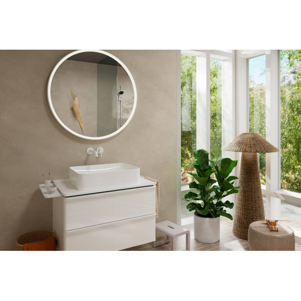 Смеситель для умывальника Hansgrohe Tecturis S 225 для умывальника со стены, белый (73351700)