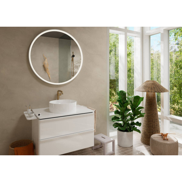 Смеситель для умывальника Hansgrohe Tecturis S 240 Fine CoolStart для умывальника без донного клапана, бронзовый (73372140)