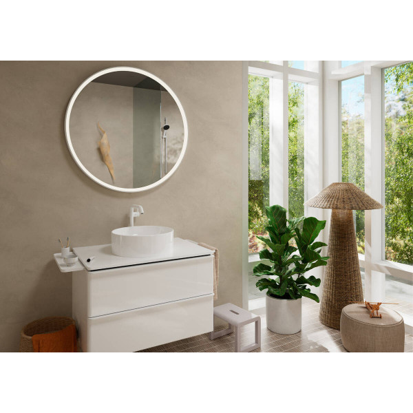 Смеситель для умывальника Hansgrohe Tecturis S 240 Fine CoolStart для умывальника без донного клапана, белый (73372700)