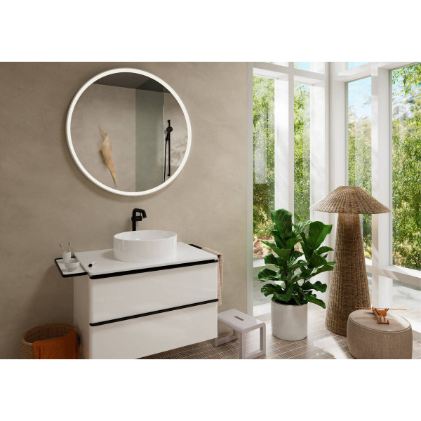 Смеситель для умывальника Hansgrohe Tecturis S 240 Fine CoolStart, черный (73370670)