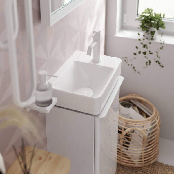 Смеситель для умывальника Hansgrohe Tecturis S 80 CoolStart, белый (73302700)