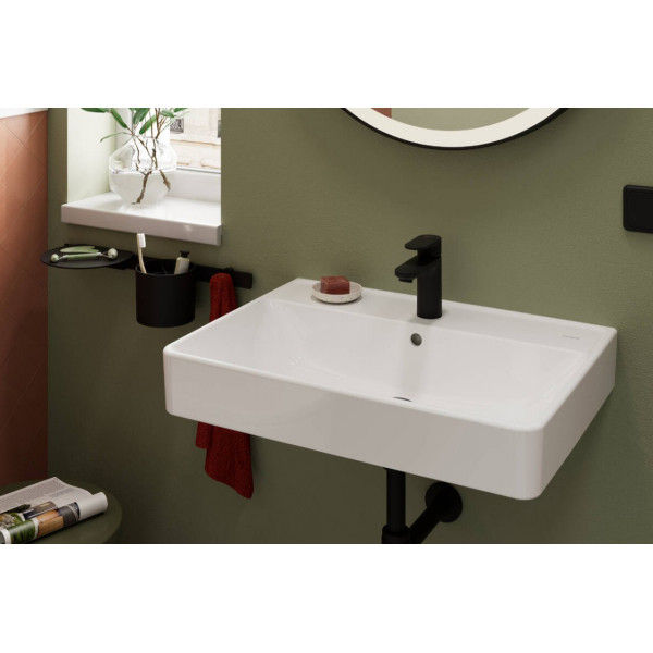 Змішувач для умивальника Hansgrohe Vernis Blend 100 CoolStart для умивальника з д/к pop-up, чорний (71585670)