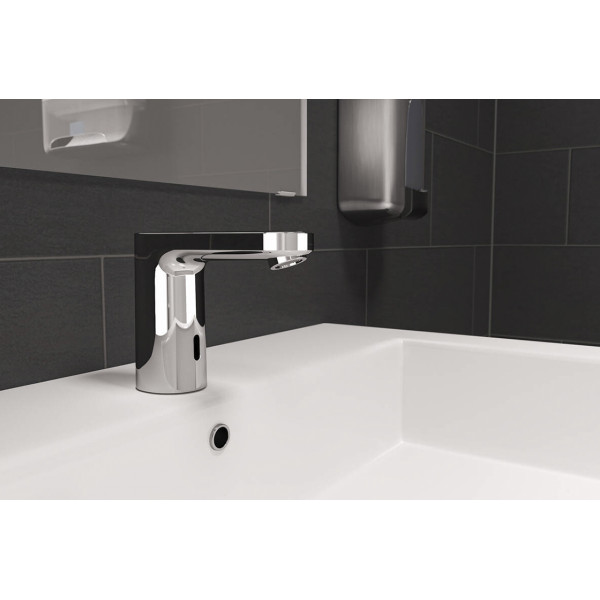 Змішувач для умивальника Hansgrohe Vernis Blend сенсорний для умивальника на батарейках, на холодну воду, хром (71503000)