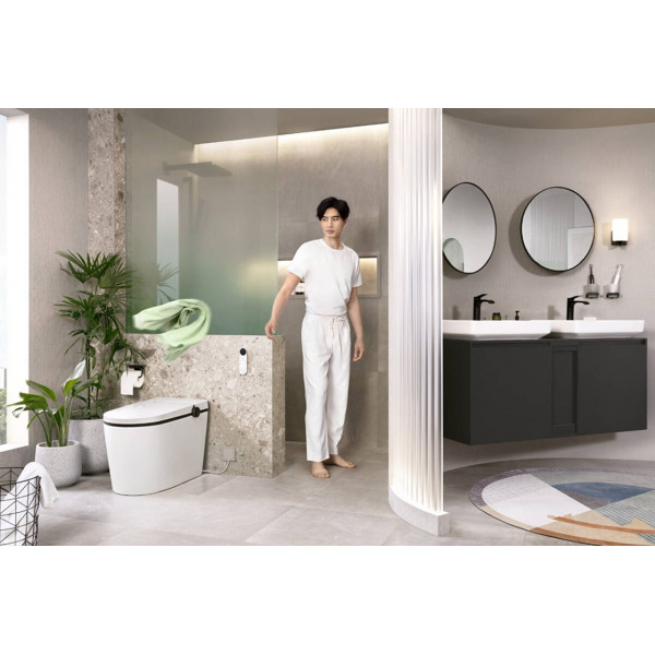 Змішувач для умивальника Hansgrohe Vivenis 110 Coolstart для умивальника з донним клапаном pop-up, чорний (75023670)