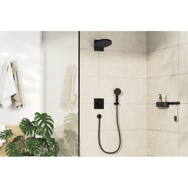 Смеситель для душа Hansgrohe скрытого монтажа DuoTurn E на 2 функции, черный (75417670)