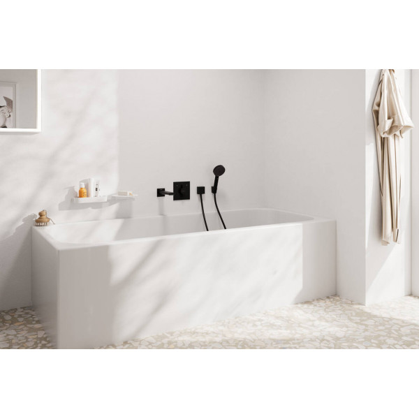 Смеситель для душа Hansgrohe скрытого монтажа DuoTurn E на 2 функции, черный (75417670)