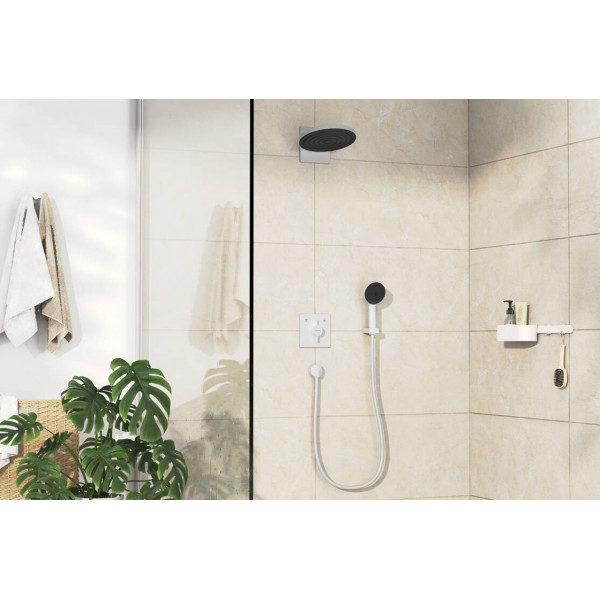 Змішувач для душу Hansgrohe прихованого монтажу DuoTurn E на 2 функції, білий (75417700)