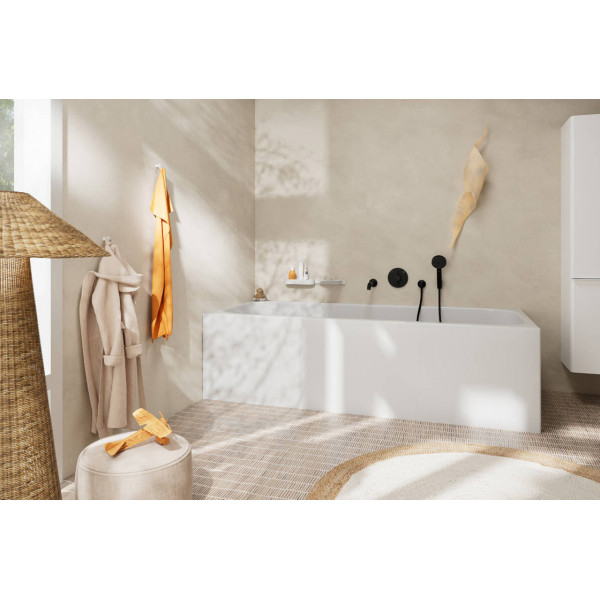 Смеситель для душа Hansgrohe скрытого монтажа DuoTurn S на 2 функции, черный (75418670)