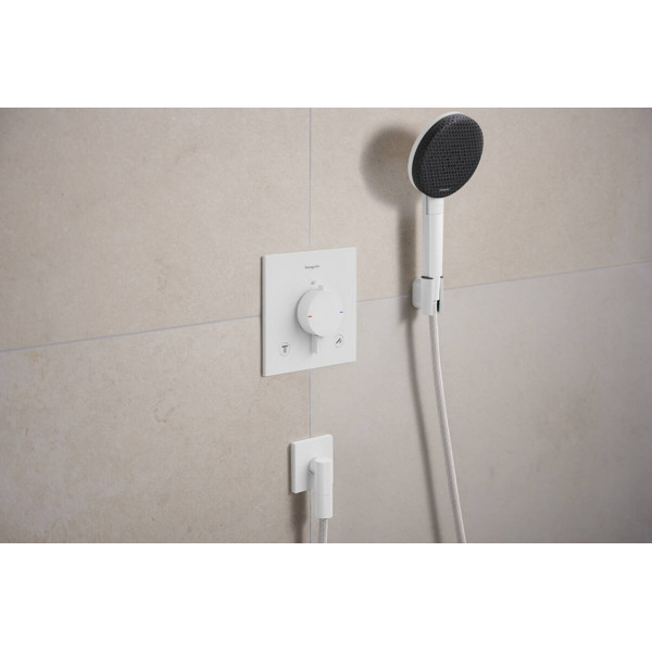 Змішувач для душу Hansgrohe Термостат прихованого монтажу Ecostat Comfort E на 2 функції, білий (33711700)