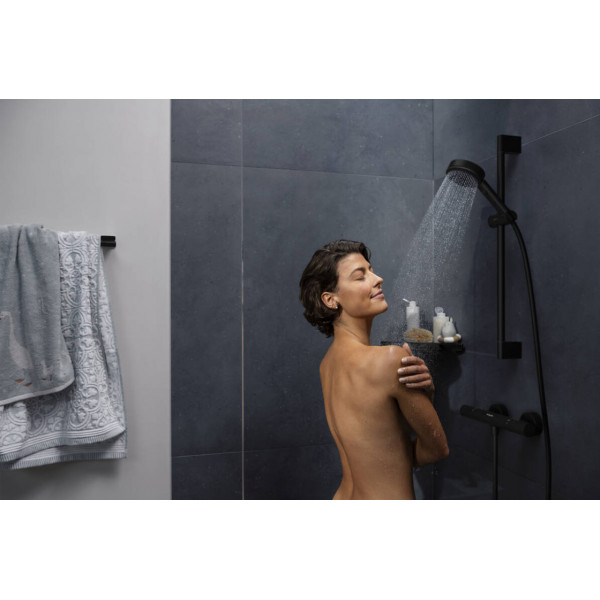 Смеситель для душа Hansgrohe с термостатом для душа Ecostat Fine, черный (13324670)
