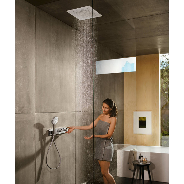 Смеситель для душа Hansgrohe Термостат скрытого монтажа RainSelect на 2 клавиши, хром (15355000)