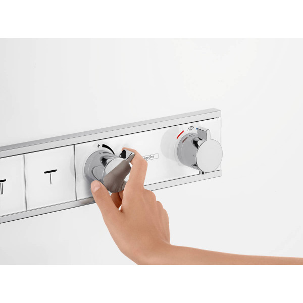Смеситель для душа Hansgrohe Термоcтат скрытого монтажа RainSelect на 4 клавиши, хром (15357000)