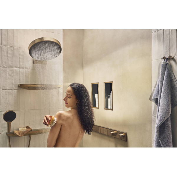 Смеситель для душа Hansgrohe Термостат скрытого монтажа RainSelect на 5 клавиш, бронзовый (15384140)