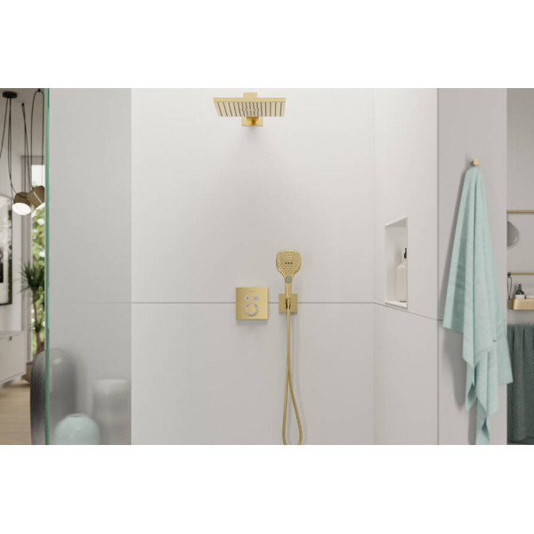 Смеситель для душа Hansgrohe Термостат скрытого монтажа ShowerSelect на 2 клавиши, золотой (15763990)