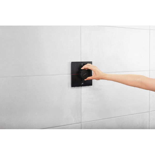 Смеситель для душа Hansgrohe Термостат скрытого монтажа ShowerSelect Comfort E на 2 функции, черный (15572670)
