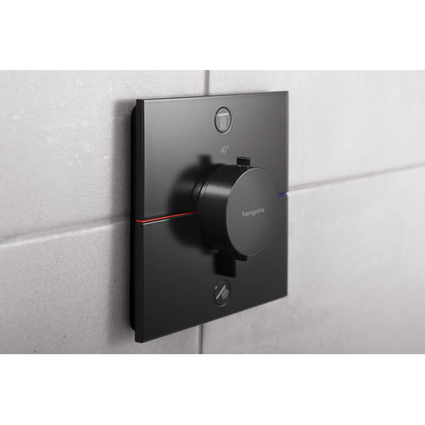 Смеситель для душа Hansgrohe Термостат скрытого монтажа ShowerSelect Comfort E на 2 функции, черный (15572670)