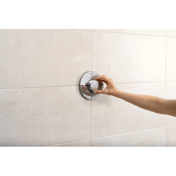 Змішувач для душу Hansgrohe Термостат прихованого монтажу ShowerSelect Comfort S на 2 функції, хром (15554000)