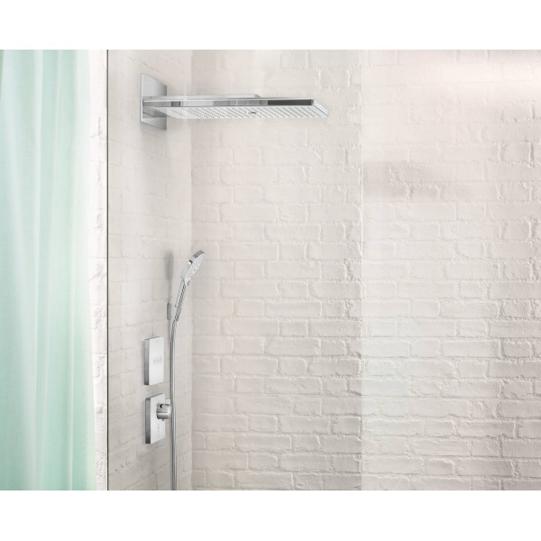 Змішувач для душу Hansgrohe Перемикач ShowerSelect Glass на 3 клавіші, хром/білий (15736400)