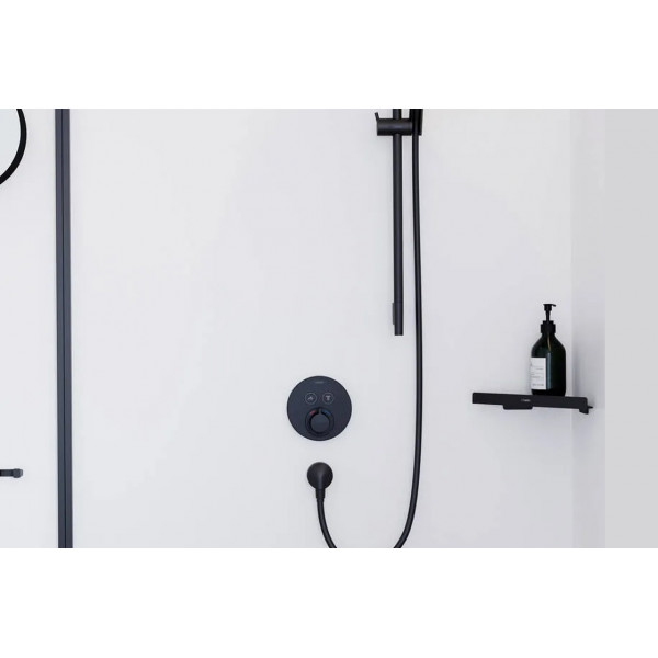 Смеситель для душа Hansgrohe Термостат скрытого монтажа ShowerSelect S на 2 клавиши, черный (15743670)