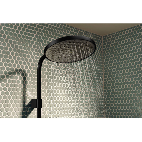 Душевая система Hansgrohe Activera S Showerpipe 240 1jet EcoSmart ShowerTablet Select 360, MattBlack, черный (28638670)