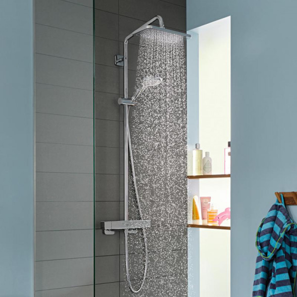 Душевая система Hansgrohe Croma E Showerpipe 280 1jet EcoSmart с термостатом, хром (27660000)