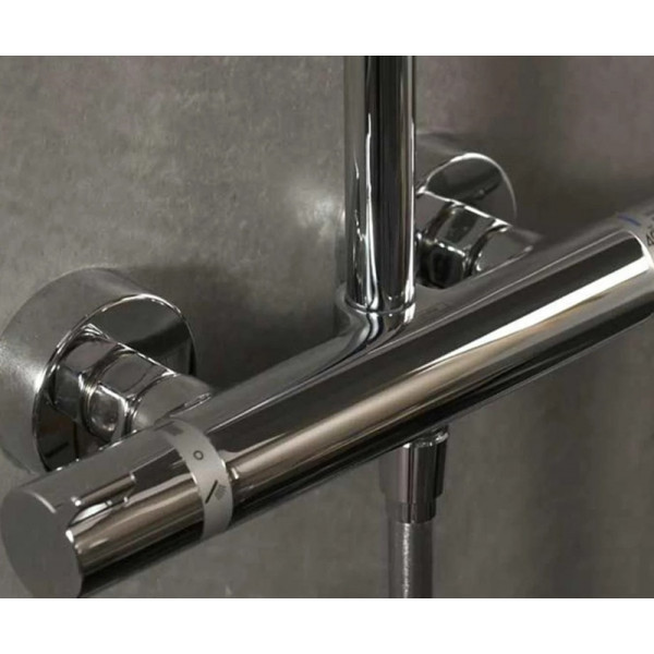 Душевая система Hansgrohe Croma Select S 280 RainAir 1jet Showerpipe для душа с термостатом, хром (26790000)