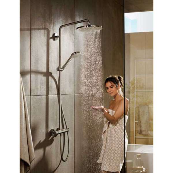 Душевая система Hansgrohe Croma Select S 280 RainAir 1jet Showerpipe для душа с термостатом, хром (26790000)