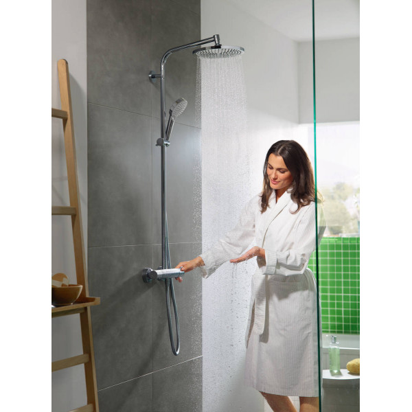 Душевая система Hansgrohe Crometta S Showerpipe 240 1jet с термостатом, хром (27267000)