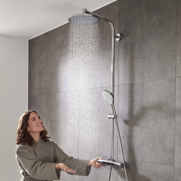 Душевая система Hansgrohe Crometta S Showerpipe 240 1jet с термостатом, хром (27267000)