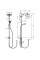 Душова система Hansgrohe Crometta S Showerpipe Reno 240 1jet без змішувача, хром (27270000)