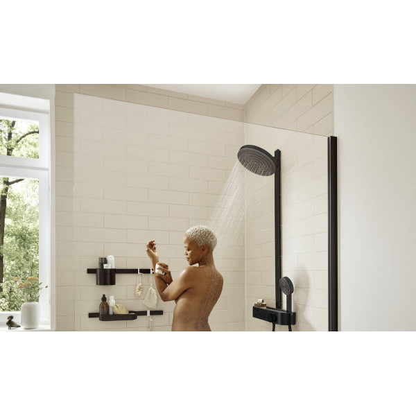 Душова система Hansgrohe Pulsify S Showerpipe 260 2jet 400 EcoSmart, чорний (24241670)