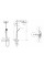 Душевая система Hansgrohe Pulsify Showerpipe 260 1jet 400 EcoSmart, черный хром (24221340)