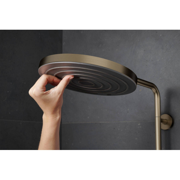 Душевая система Hansgrohe Pulsify S Puro Showerpipe 260 1jet EcoSmart с Ecostat Fine, бронзовый (24237140)