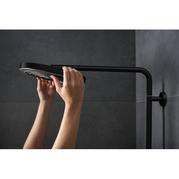Душевая система Hansgrohe Pulsify S Puro Showerpipe 260 1jet EcoSmart с Ecostat Fine, черный (24223670)