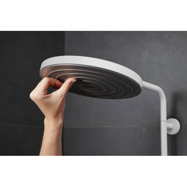 Душевая система Hansgrohe Pulsify S Puro Showerpipe 260 1jet EcoSmart с Ecostat Fine, белый (24223700)