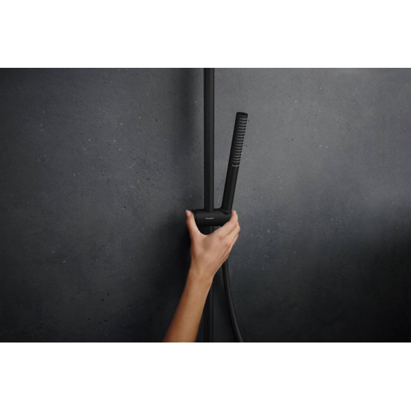 Душевая система Hansgrohe Pulsify S Puro Showerpipe 260 1jet с Ecostat Fine, черный (24222670)