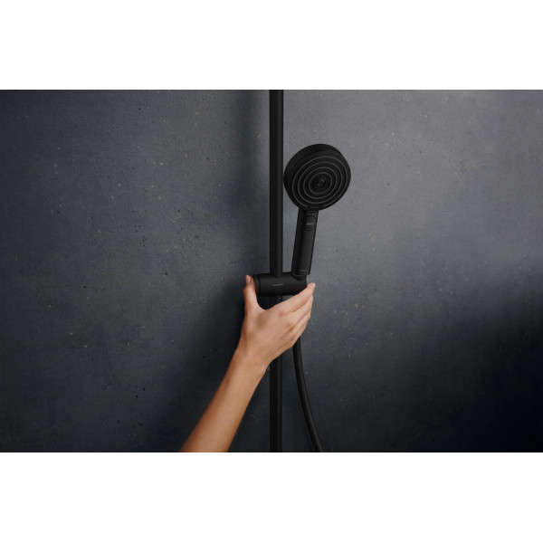 Душевая система Hansgrohe Pulsify S Puro Showerpipe 260 1jet с Ecostat Fine, черный (24236670)