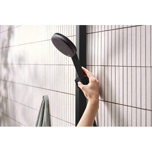 Душевая система Hansgrohe Raindance Alive Q 340/210 1jet EcoSmart ShowerSelect Comfort, черный (24581670)
