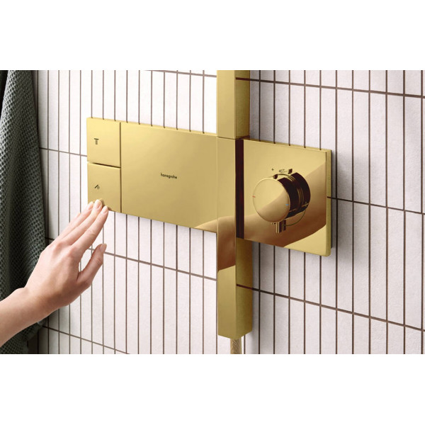Душова система Hansgrohe Raindance Alive Q 340/210 1jet ShowerSelect Comfort, золотий (24580990)