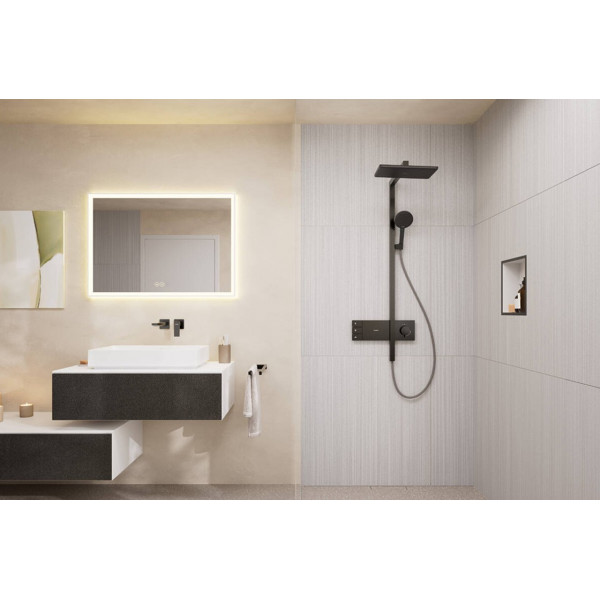 Душова система Hansgrohe Raindance Alive Q 340/210 2jet EcoSmart ShowerSelect Comfort, чорний хром (24591340)