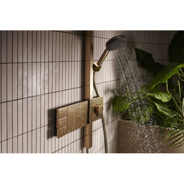 Душова система Hansgrohe Raindance Alive Q 340/210 2jet EcoSmart ShowerSelect Comfort, бронзовий (24591140)